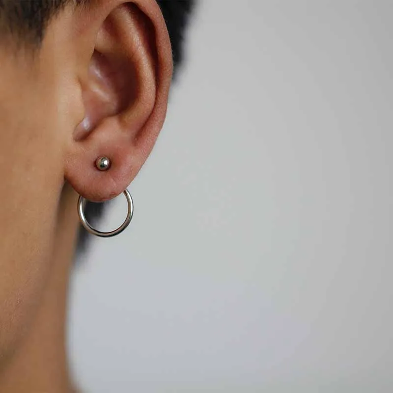

Fashion 2019 simple geometric round detachable simple back hanging ladies earrings birthday gift party girls earrings