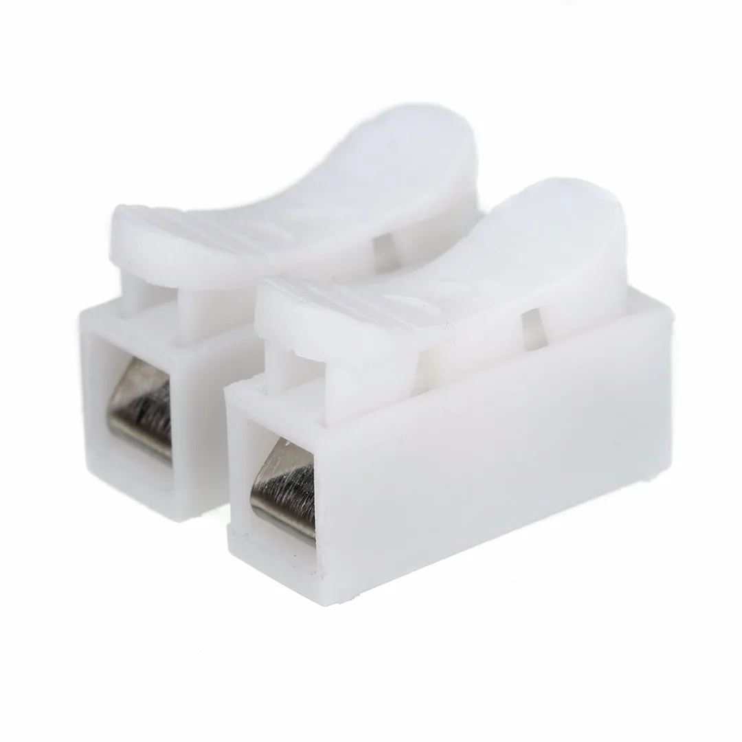 30pcs Quick Splice Push Type Lock Wire Cable Connectors CH2 2 Pins Electrical Cable Terminals