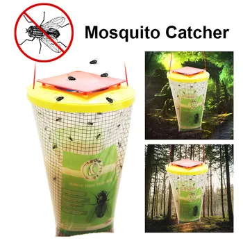 

Trap Catcher Pest Control Reusable Hanging Fly Catcher Killer Flies Flytrap Zapper Cage Net Trap Garden Home Yard Supplies