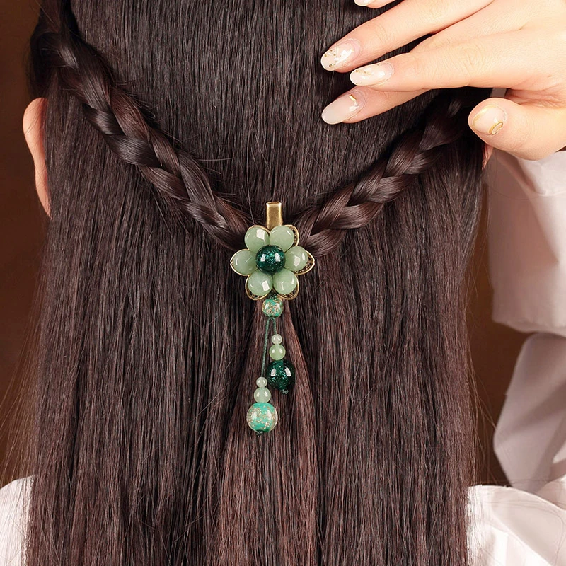 

Vintage handmade Fashion Jewelry Accessories Hair Claws natural stone Hair Jewelry metal Hair Clip For Women Girls