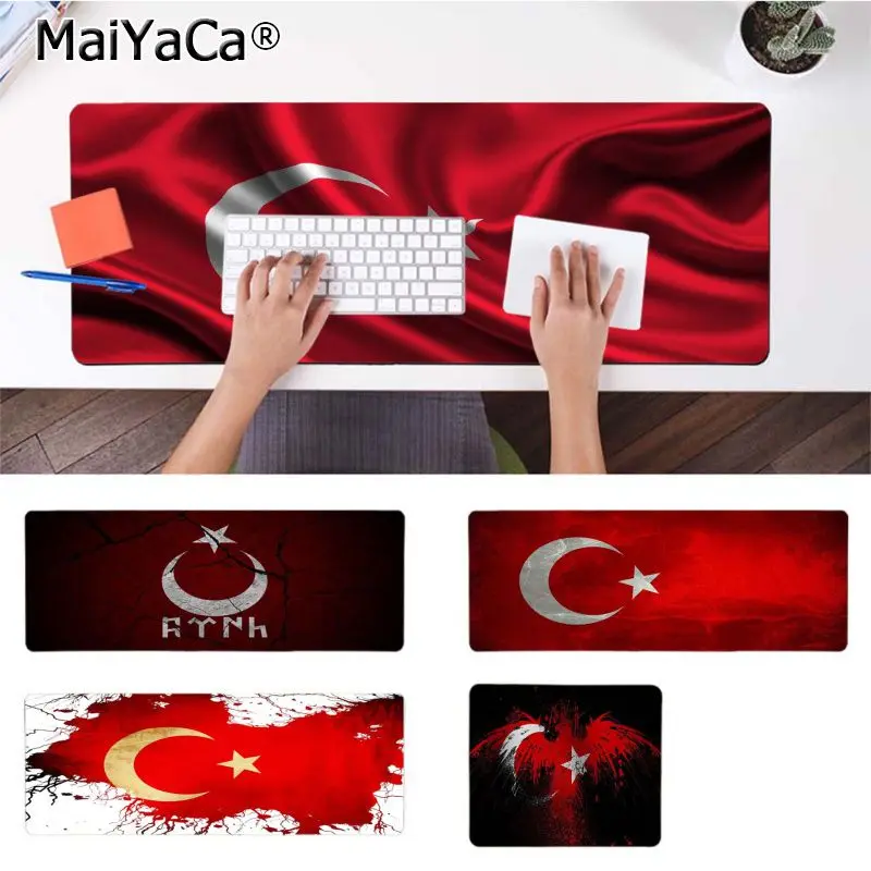 MaiYaCa Нескользящие ПК Турция Турецкий флаг геймерская игра коврики геймерский коврик для мыши Скорость мыши розничная маленький резиновый коврик для мыши