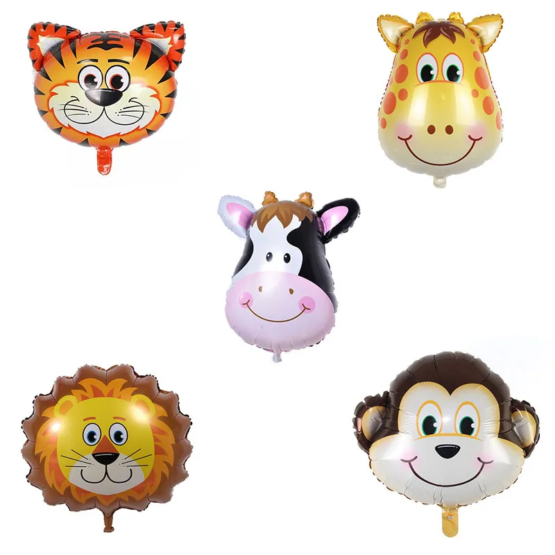 

MINI Animal Party Theme Ballons Jungle Party Zoo Helium Foil Air Balloon Kids Birthday Party Decorations Baloon Kit Balon