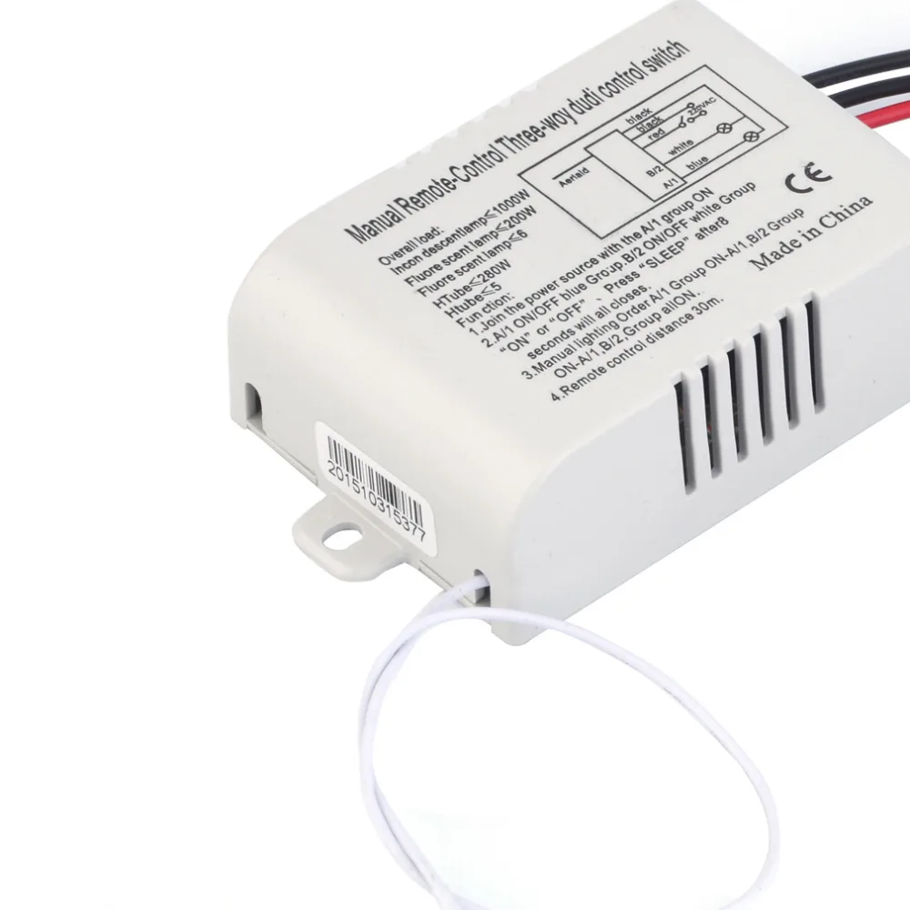 220V 3 способ ВКЛ/ВЫКЛ Цифровой RF пульт дистанционного управления переключатель беспроводной светильник