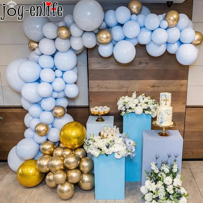 5m Latex Balloon Chain of Plastic Wedding Birthday Party Balloons Backdrop Decoration Ballon Chain Tape Arch Ballons Accessories