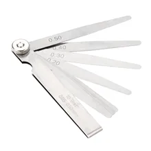 DRELD 1 шт. 10 лезвие щупа Калибр из нержавеющей стали измерительные инструменты 0,05-0,5 мм толщина метрический зазор заполнитель Gage для измерения