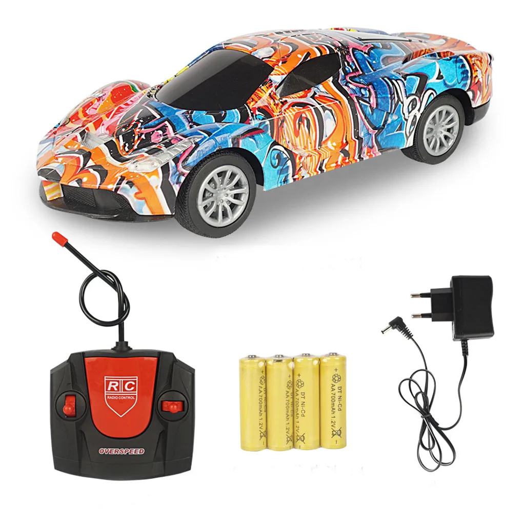 

Graffiti Remote Control RC Cars 1/18 High Power Headlight Cars Toys Kids Gift Drop Shipping new arrival