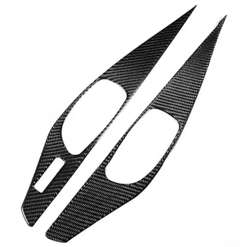 

2pcs Real Carbon Fiber Inner Door Handle Bowl Cover Trim Fit For Infiniti Q60 Interior Mouldings oto aksesuar