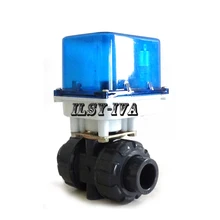 DN15~ DN25 ПВХ фиксированного типа моторизованный шаровой клапан, DC12V/24 V электрический шаровой клапан с 3/4 проводной контроль