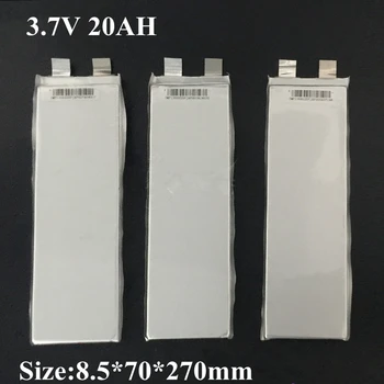 

4pcs 8570270 3.7v 20ah Battery Polymer 3.7v 20ah Power Batteries 30A High Drain 40A for Electric Bike Battery Packs Diy Lithium