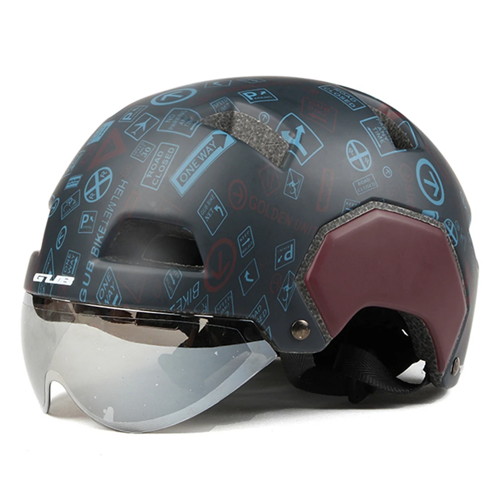 

2018 V3 Cycling road Bike Urban Bicycle Helmet with magnetic lens BMX Fixed Safe Cap Men Women skating Skate Helmet With gift