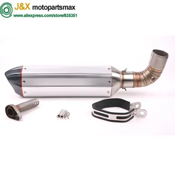 

CB1000R Motorcycle Exhaust Contact Middle Link pipe Muffler full system Slip On for HONDA CB1000R 2010 2011 2012