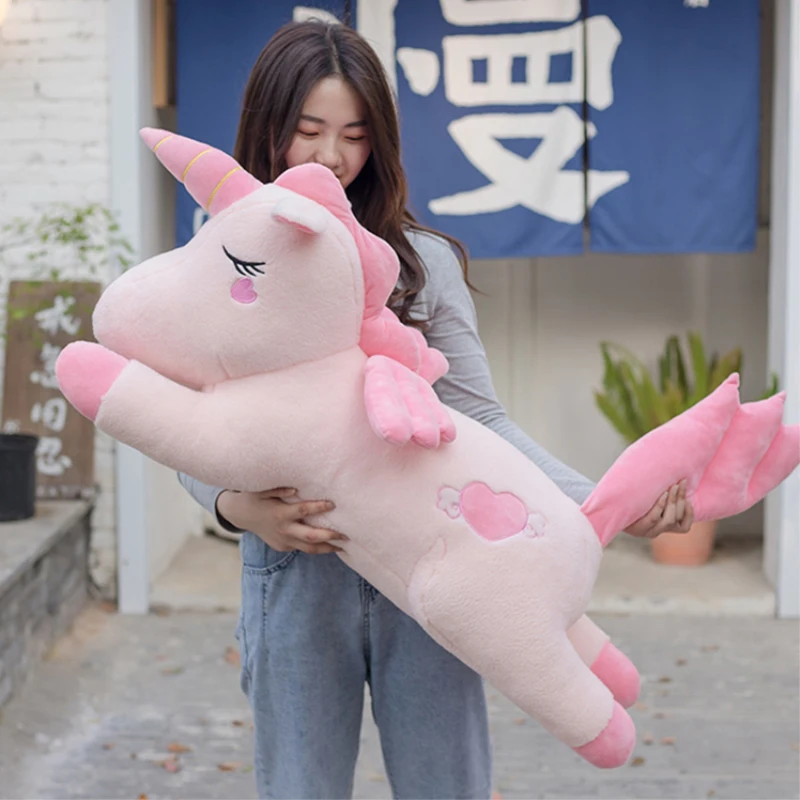 

40-110cm New Large Soft Cartoon Unicorn Animal Plush Stuffed Toy Girl Gift Children's Toy Sofa Pillow Cushion Home Decoration