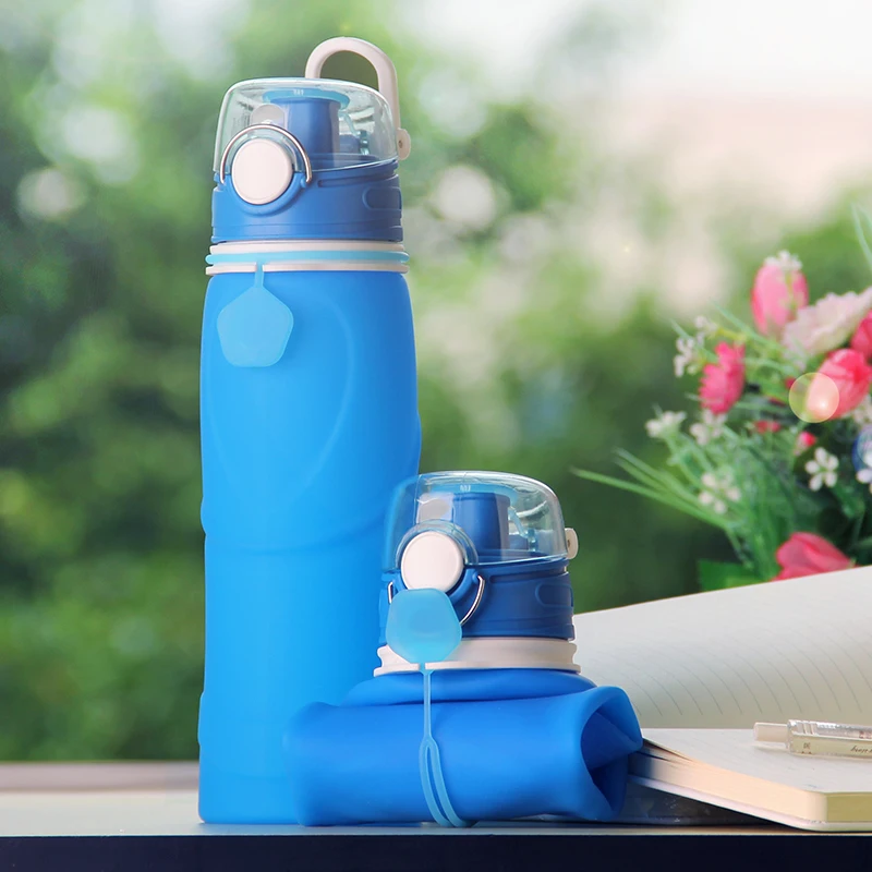 

Travel Running Bottle 750ml Collapsible Silicone Water Bottle Silicone Folding Kettle Outdoor Sport Water Bottle Camping 50uu54