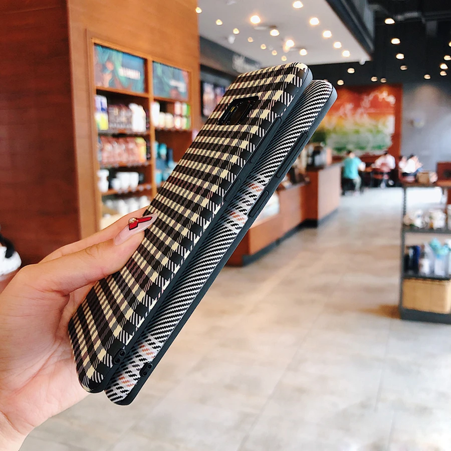 For samsung galaxy s9 plus s8 plus note 9 8 case cover Retro 3d Grid pattern soft silicon protective phone bag Ritozcase For samsung galaxy s9 plus s8 plus note 9 8 case cover Retro 3d Grid pattern soft silicon protective phone bag Ritozcase