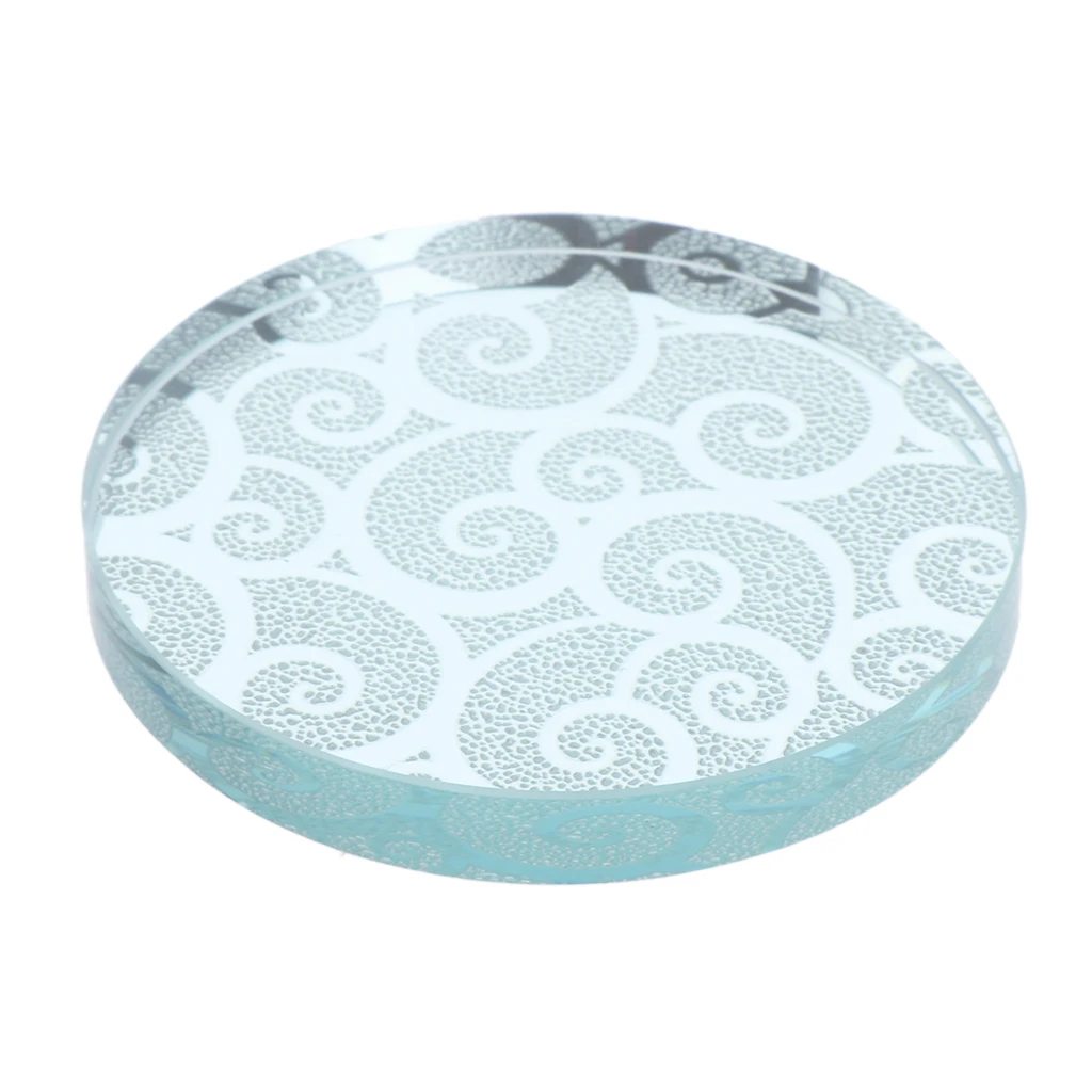 Professional Crystal Adhesive Glue Holder Pallet Round Stone Pad for Fake Eyelashes Extension Makeup Cosmetic Tool