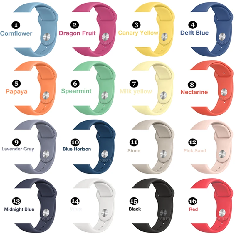 Ремешок для Apple watch 42 мм 38 силиконовый спортивный браслет correa 4 44 40 iwatch 3 2 pulseira aple
