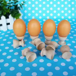 Деревянные эмультационные куриные утиный яйца живопись граффити держатели Детские игрушки Новые