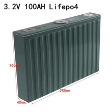 Lifepo4-batería de litio de 3,2 V, 100Ah, 95ah, 5c, 300A, descarga, bricolaje, para coche eléctrico, motocicleta, Ebike, 12V, 24V, 4 Uds.