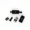 10PCS/ Sets 4 in 1 DIY Micro USB Welding Type Male 5 Pin Plug Connector w/Plastic Cover white/black ► Photo 2/6