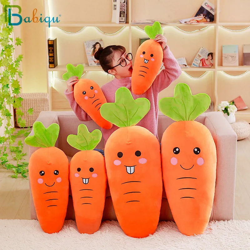 Babiqu 1 шт. 55 см Cretive имитация плюшевая игрушка-овощ Фаршированная морковка набивная вниз хлопок супер мягкая подушка подарок для девочки