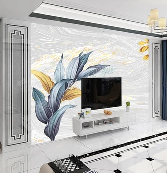 

2019 New 3d Wallpaper Murals HD Minimalist Rich Flowers Modern Jazz White Background Wall Decoration Advanced Atmosphe