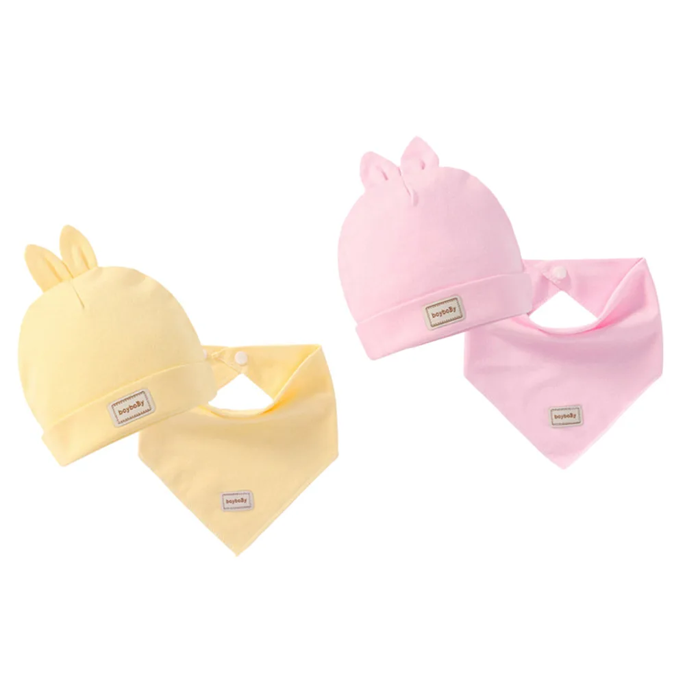 

Toddler Hat Baby Kids Cap For Baby Boy Girl Casual Fashion Cotton Star Print Cute Soft Simple Solid Cap Scarf Set For Children