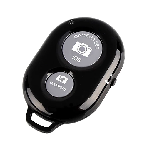 Black WiFi, Bluetooth, беспроводной пульт дистанционного спуска затвора камеры затвора селфи Автоспуск таймер для iPhone для samsung Android - Цвет: Black