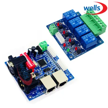

DMX512 4CH Relay switch Controller, DMX relay control,4way relay switch