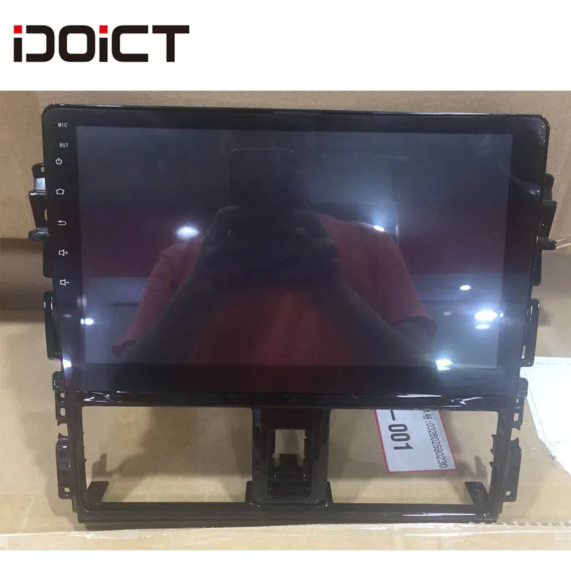 Discount IDOICT Android 8.1 Car DVD Player GPS Navigation Multimedia For Toyota Vios Yaris Radio 2014-2016 car stereo bluetooth 4