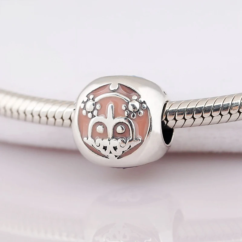 

Fits Bracelet Charm Jewelry with Women Gift Letter Owl Three Sides Set with Zircon 925 Sterling Silver Jewelry Beads