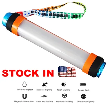 

Camping Lantern IP68 Waterproof Outdoor Emergency Light with Magnet 6 Mode Handheld Flashlight SOS stock in USA