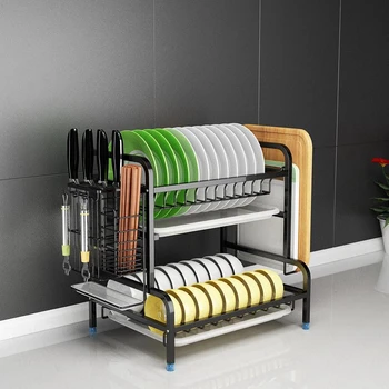 

Stainless Steel Kitchen Dish Rack Drain Rack Dry Tableware Dishes Dish Drain Cupboard Storage Box Rack