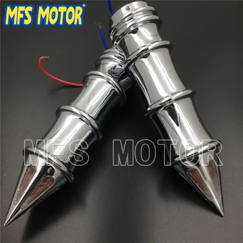 

Motorcycle CHROME Hand Grips 1" Handlebar for 1971-2012 NO inter throttle