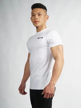 

Europe and the United States new casual sports compassionate men's fitness T-shirt running training short sleeve