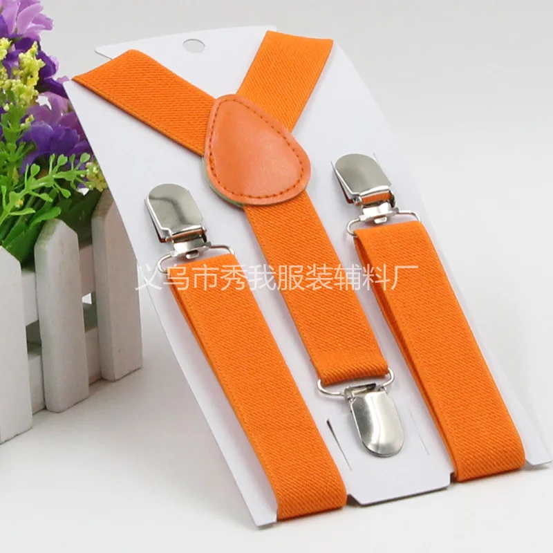 

Customize Candy Colors Kids Suspenders Adjustable Y-back Braces Elastic Suspender Children Baby Straps Belt , 1000PCS