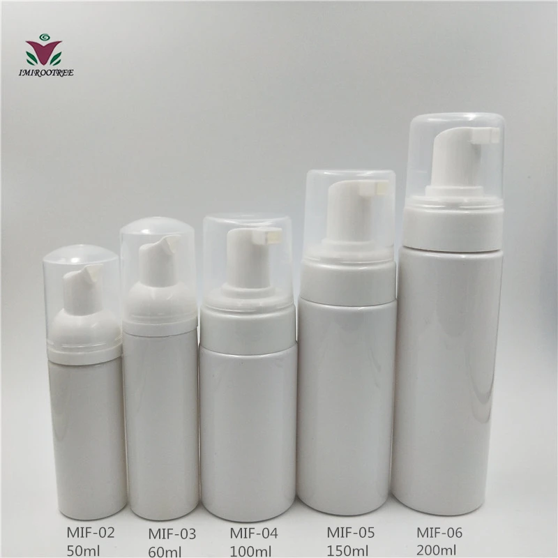 PET foam bottle white