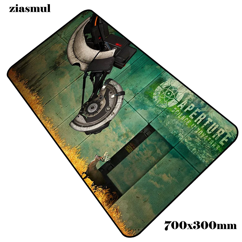 Size 700x300x2mm Portal 2 padmouse 700x300x2 мм игровой коврик для мыши объемный рисунок коврик для мыши геймер компьютерный стол популярный коврик notbook mousemate pc - Цвет: Size 700x300x2mm
