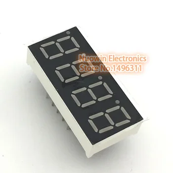 

10pcs 7 segment Common Anode 4 Bit digital Tube 0.36" 0.36in. Red LED Display 7 segmentos LED Digital tube