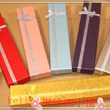 Стильная шкатулка для украшений! 24 шт./лот смешанные цвета ювелирные изделия Подарочная коробка под ожерелье браслет ожерелье s витрина упаковочная коробка