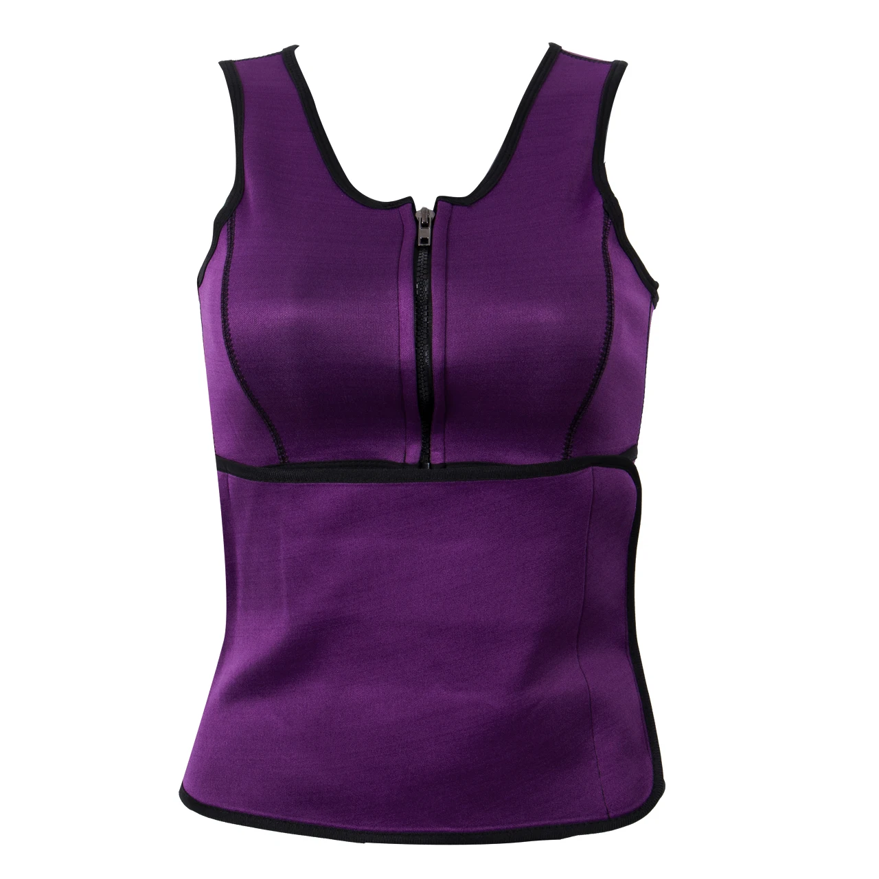 S-3XL тренажер для талии, женское корректирующее белье, спортивный латексный резиновый корректирующий костюм размера плюс, корсет, жилет, пояс для похудения, XXXL, XXL, XL, L - Цвет: Фиолетовый