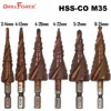 HSS M35 5% Cobalt Step Drill Bit HSSCO High Speed Steel Cone Hex Shank Metal Drill Bits Tool Set Hole Cutter For Stainless Steel ► Photo 1/6