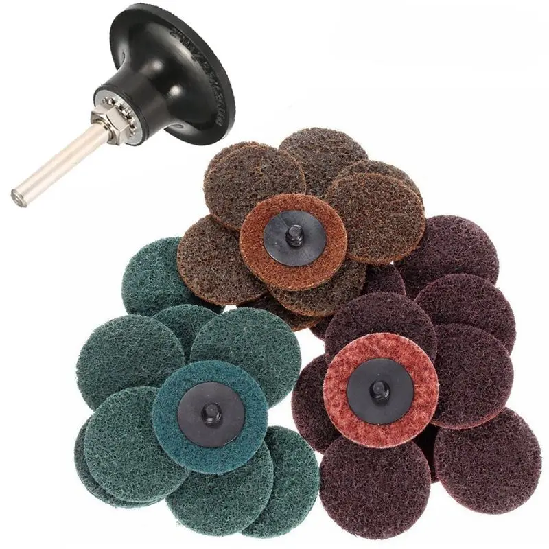 

2 Inch Quick Change Discs 30Pcs Sanding Discs 1Pcs 1/4 Inch Holder, Surface Conditioning Discs, For Die Grinder Surface Prep S