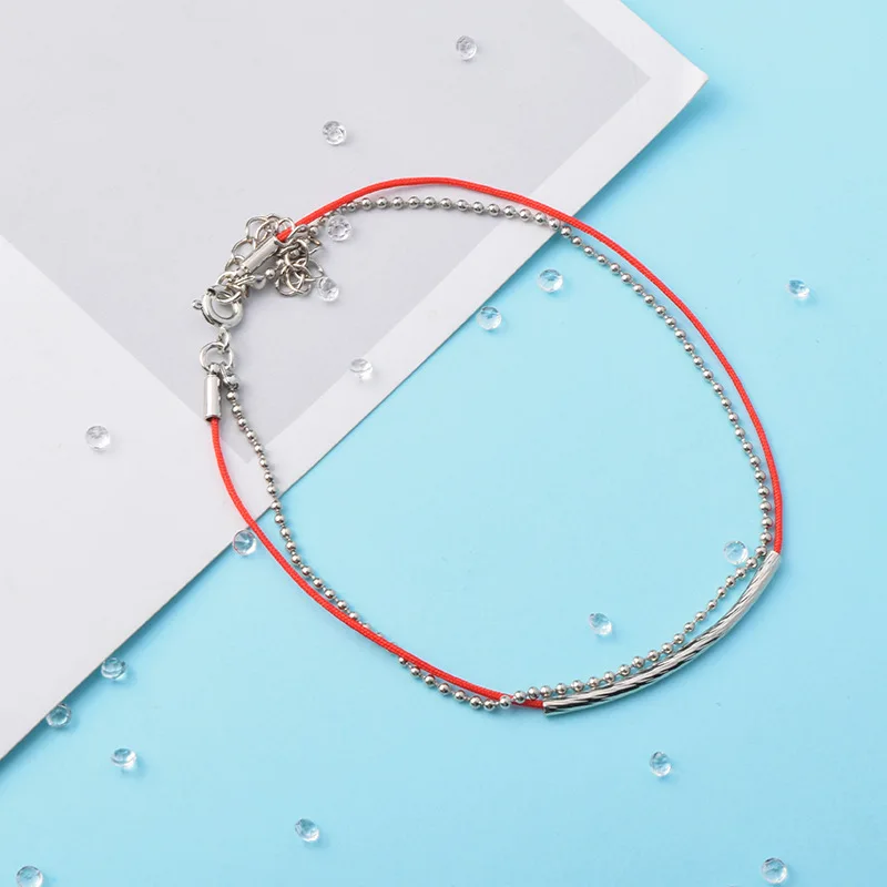 

Bangtan Boys Kpop Bracelet JIMIN JUNGKOOK V Link Leather Red Rope Charm Bracelets KPOP Jewelry for Women Men Accessories
