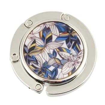 

Top quality lily floral metal folding handbag hook Table hanger