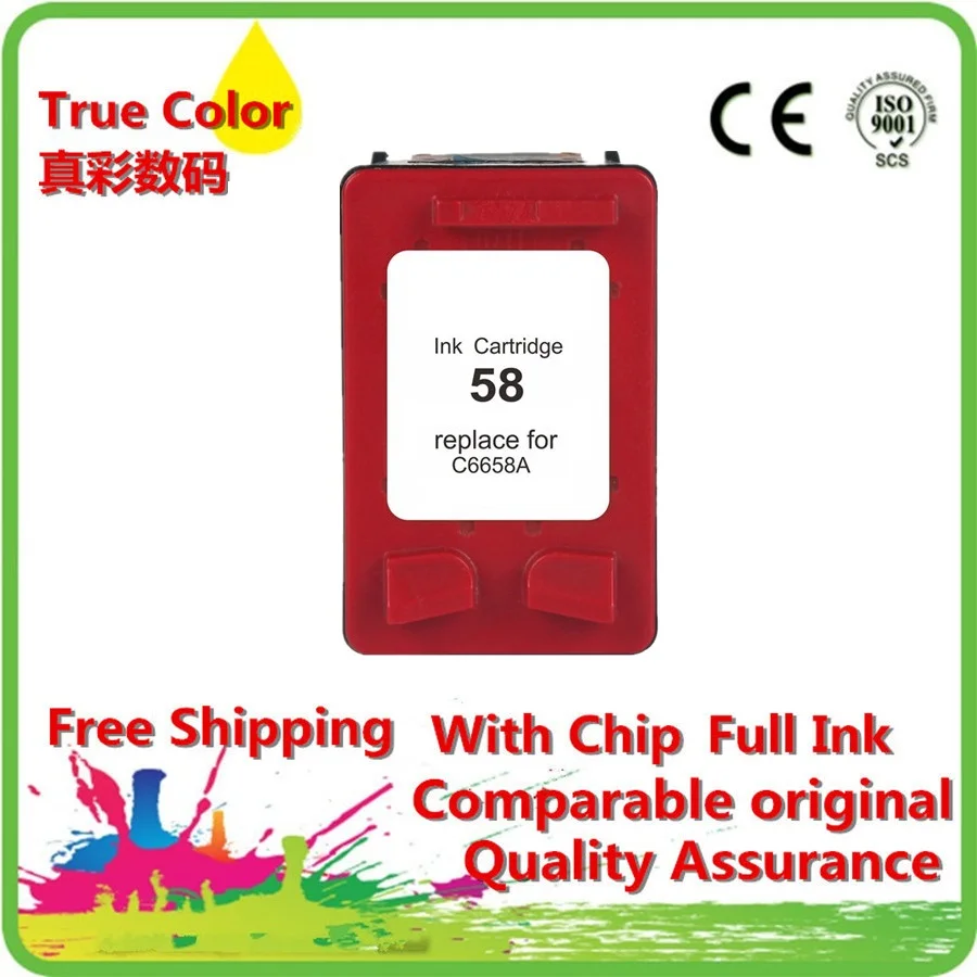 Чернильные картриджи восстановленные For-HP58 XL 58XL HP58XL HP58 C6658A кгс 2175v 2175xi 2210 2410v 2510 2510xi