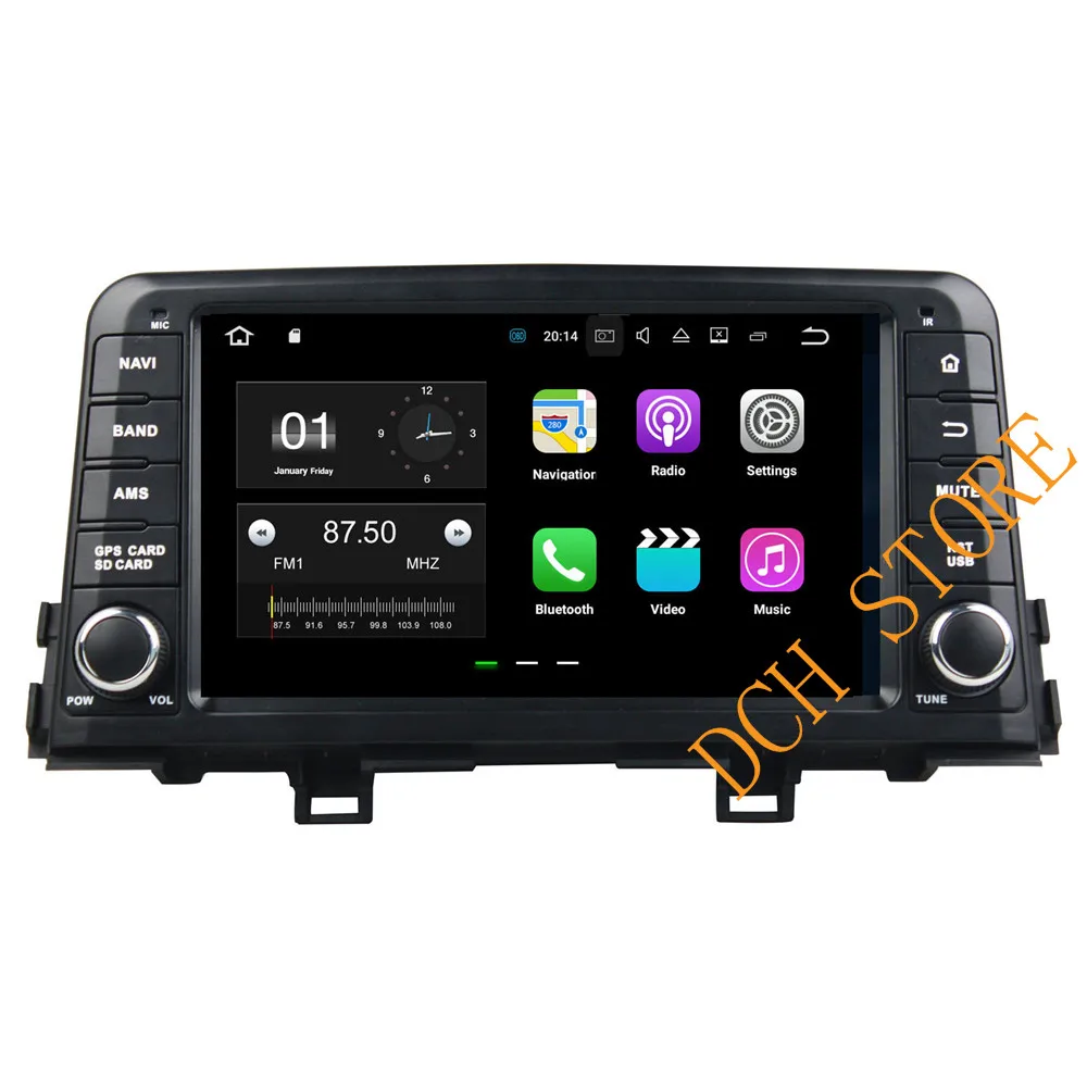 Восьмиядерный 8 ''8 ядерный Android 9,0 автомобильный Радио dvd-плеер gps навигация для kia Morning Picanto 4G ram 64G rom авто стерео