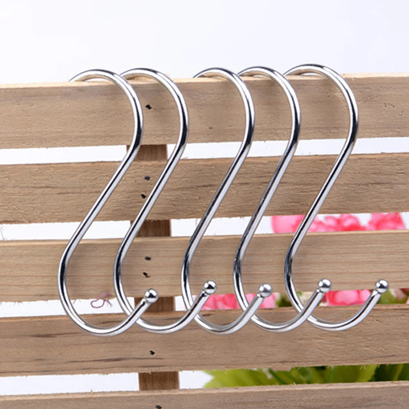 Wholesale Hooks,10 x S shaped Hanging Hooks ,10 pack Scarf Punch Cup Bowl Kitchen L Shaped