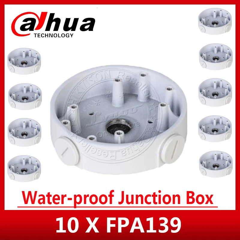 

10PCS/Lot Dahua PFA139 Water-proof Junction Box for Dahua IP Camera IPC-HDW4631C-A & IPC-HDW4431EM-AS Aluminum Camera Bracket