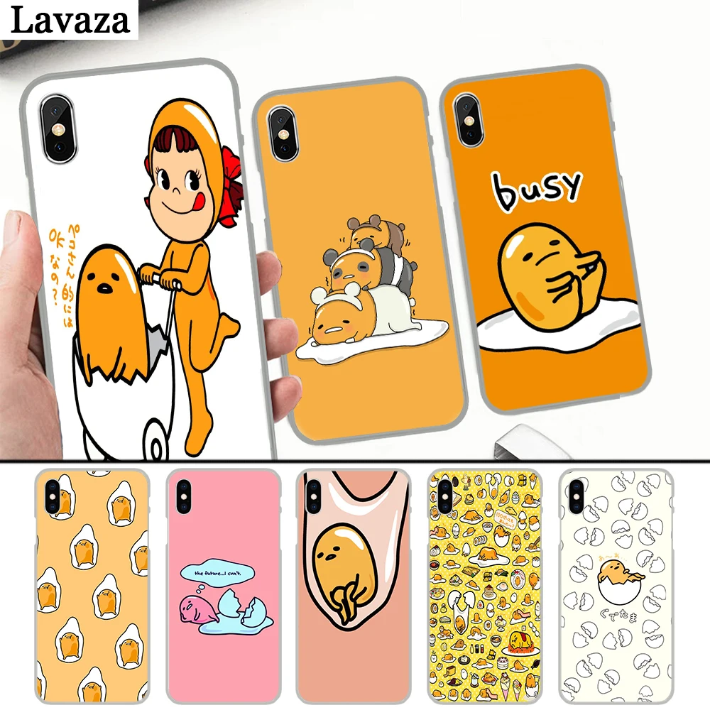 

Lavaza cute gudetama lazy egg Hard Case for iPhone 4 4S 5 5S 5C 6 6S 7 8 Plus X XS MAX XR