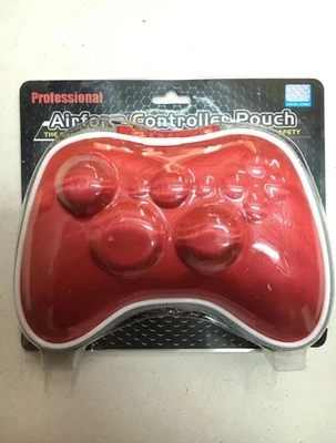

Black Airform Hard Pouch Case Bag Sleeve for Microsoft Xbox 360 Wireless Controller Red Color